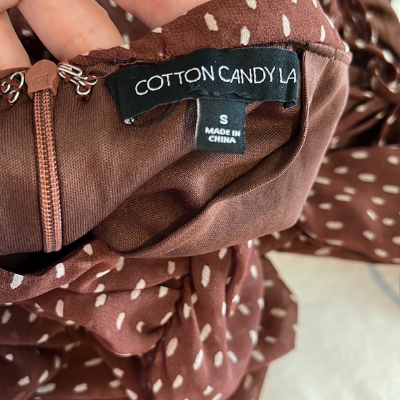 🤎 Brown Chiffon Dress - Picture 9 of 10